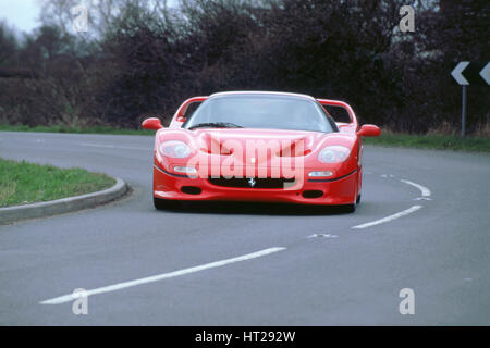 1996 Ferrari F50. Artist: Unknown. Stock Photo