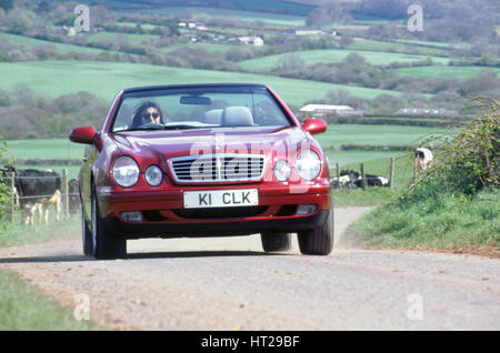 1999 Mercedes Benz CLK 320 cabriolet. Artist: Unknown. Stock Photo