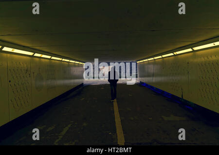 urban cityscape tunnel modern life isolation Stock Photo