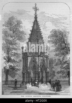 The Buxton Drinking Fountain, Westminster, London, c1870 (1878). Artist: Unknown. Stock Photo