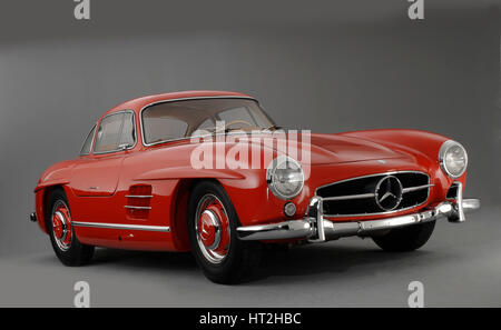 1957 Mercedes Benz 300 SL Gullwing Artist: Unknown. Stock Photo