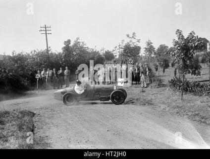 Bugatti Type 35, Bugatti Owners Club Hill Climb, Chalfont St Peter, Buckinghamshire, 1935. Artist: Bill Brunell. Stock Photo