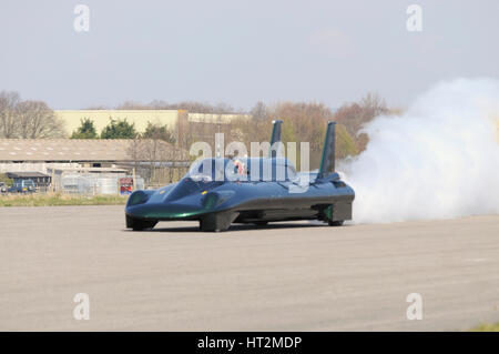 British Steam Car Challenge testing at Thorney Island Artist: Unknown. Stock Photo