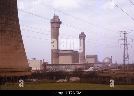 Calder Hall Nuclear Power Station, Cumberland, UK, 20th century. Artist: CM Dixon. Stock Photo