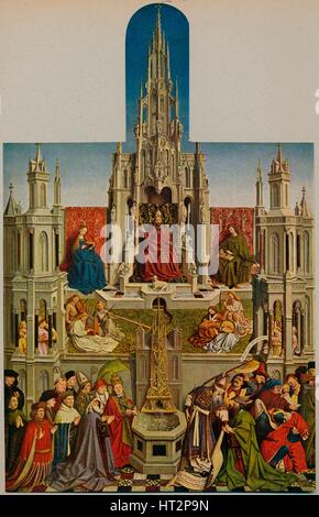 'La Fuente De La Vida', (The Fountain of Grace), 1430-1455, (c1934). Artist: Jan van Eyck. Stock Photo