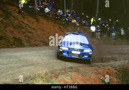 1999 Subaru Impreza wrc99,Richard Burns.Network Q. Artist: Unknown. Stock Photo