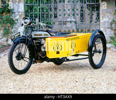 1927 Triumph AA Combination. Artist: Unknown. Stock Photo