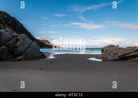 Maghera Beach, Ardara, County Donegal, Ireland on the Wild Atlantic Way. Ocean coast seashore . Stock Photo