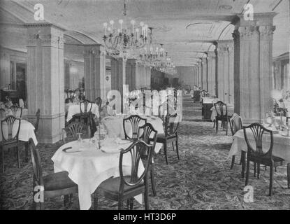 Main dining room, Hotel Hamilton, Washington DC, 1923. Artist: Unknown. Stock Photo