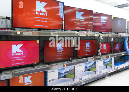 Flat Screen TV Display at Kmart, NYC, USA