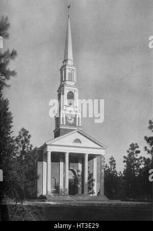 The Village Chapel, Pinehurst, North Carolina, 1926. Artist: Unknown. Stock Photo