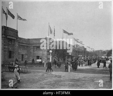 General view of the Palace of Engineering, British Empire Exhibition, Wembley, London, 1924. Artist: Unknown. Stock Photo