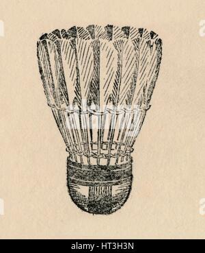 'Shuttle - Badminton', 1912. Artist: Unknown. Stock Photo