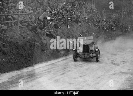 Lea-Francis Hyper competing in the Shelsley Walsh Amateur Hillclimb, Worcestershire, 1929. Artist: Bill Brunell. Stock Photo