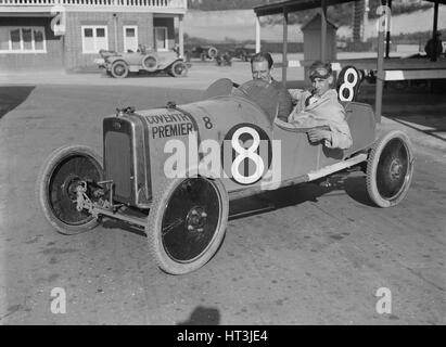 Coventry-Premier of AJ Dixon, JCC 200 Mile Race, Brooklands, 1921. Artist: Bill Brunell. Stock Photo