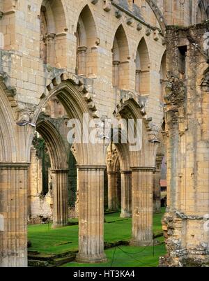 Rievaulx Abbey, c1990-2010. Artist: Joe Cornish. Stock Photo