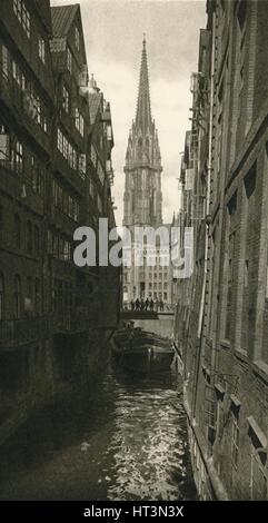 Nikolaj VINTAGE photograph steckelhörnfleet with St Amburgo around 1931 
