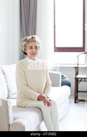 Happy senior woman Stock Photo