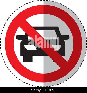 dont parking traffic sign Stock Vector