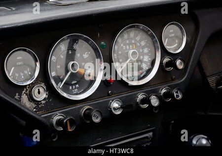 triumph spitfire dashboard Stock Photo - Alamy