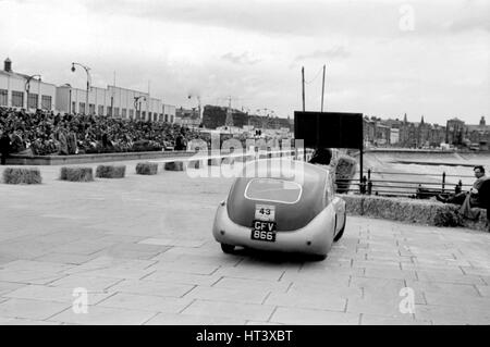 1954 TVR RGS Atalanta bodied prototype, Morecambe rally Artist: Unknown. Stock Photo