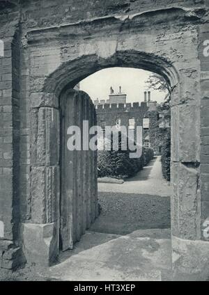'Entrance to the Provost's Lodge from Playing Fields', 1926. Artist: Unknown. Stock Photo