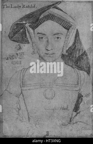 'Lady Ratcliffe', c1532-1543 (1945). Artist: Hans Holbein the Younger. Stock Photo