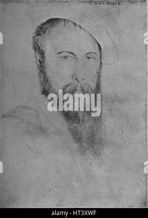 'Sir Thomas Wyatt (Copy)', c1535-1553 (1945). Artist: Hans Holbein the Younger. Stock Photo