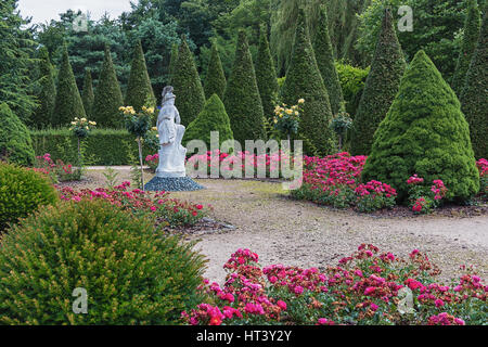 Landgraaf, Netherlands – July 12, 2016: Images of the Portuguese garden in the park Mondo Verde. Stock Photo
