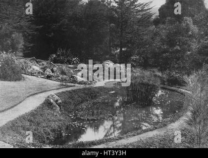 'The Rock Garden, Hakgalla Gardens, Nuwara Eliya', c1890, (1910). Artist: Alfred William Amandus Plate. Stock Photo