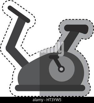 spinning bike isolated icon Stock Vector