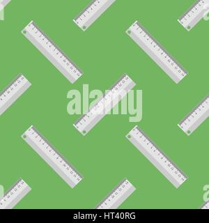 Metallic Ruler Seamless Pattern Stock Vector