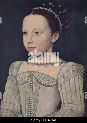 'Marguerite de Valois', c1560, (1939). Artist: Francois Clouet. Stock Photo