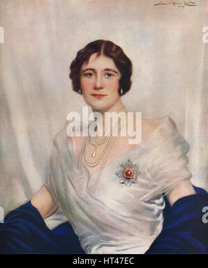 'Her Majesty Queen Elizabeth', 1937. Artist: John Saint-Helier Lander. Stock Photo