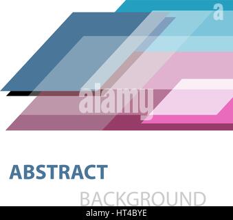 Abstract geometric overlapping on white background, stock vector Stock Vector