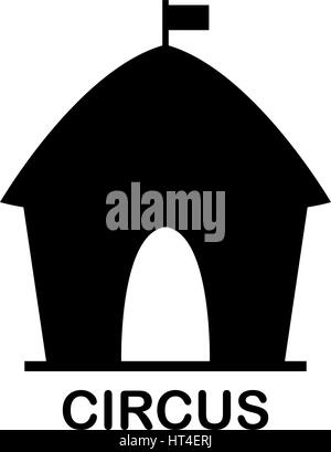 Circus icon illustrated on a white background in vector Stock Vector ...