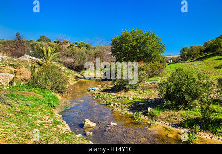 River near Moulay Idriss in Morocco Stock Photo