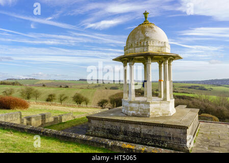 Chattri First World War Memorial on the South Downs near Brighton, East Sussex, England, in memory of the fallen soldiers from the Indian continent. Stock Photo