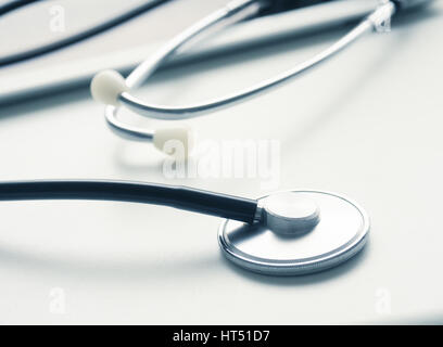 Stethoscope and tablet computer on an office table Stock Photo