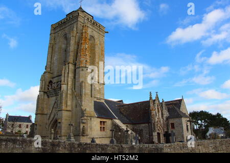 Saint Tugen chapel in Primelin Stock Photo