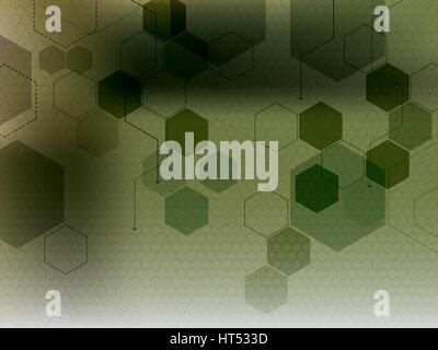 Abstract vector background with futuristic technology shapes in creative illustration. Stock Vector