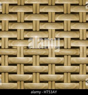 Wooden striped textured basket weaving background. Stock Photo