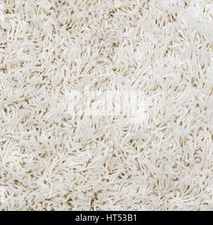 White shaggy carpet background Stock Photo