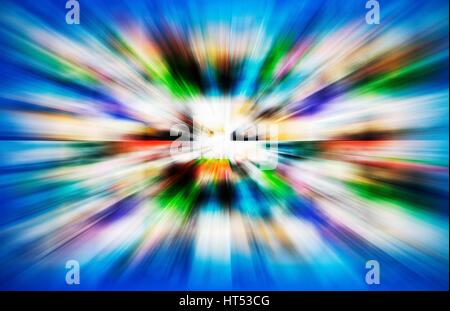 Abstract colorful zooming background Stock Photo