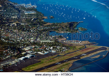 French Polynesia Tahiti Papeete International Airport Faa Stock Photo ...