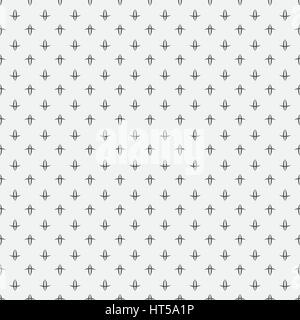 Seamless pattern. Stylish abstract textured background. Original minimalist texture with regularly repeating geometrical shapes, arcs, ovals, crossed  Stock Vector