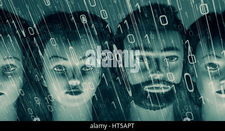 Cybercrime computer password Stock Photo