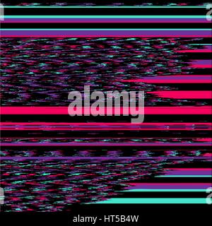 vector television noise abstract stripes glitch modern decoration background Stock Vector