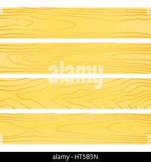 vector colored flat design light yellow orange wood boards texture decoration background Stock Vector