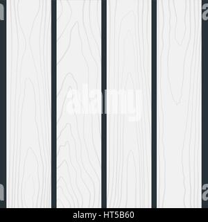 vector colored flat design light white wood boards texture decoration background Stock Vector